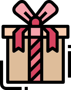 Hediye Kutusu Simgesi Simgesi PNG Yüksek Çözünürlük Şeffaf Arkaplan Vektörü İllüstrasyonu Doğum Günü Yıldönümü Yıldönümü Hediye Paketi Düz Tasarım Dijital Sanat Grafik İndirmesi