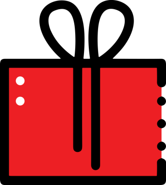 Hediye Kutusu Simgesi Simgesi PNG Yüksek Çözünürlük Şeffaf Arkaplan Vektörü İllüstrasyonu Doğum Günü Yıldönümü Yıldönümü Hediye Paketi Düz Tasarım Dijital Sanat Grafik İndirmesi