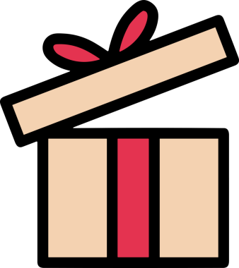 Hediye Kutusu Simgesi Simgesi PNG Yüksek Çözünürlük Şeffaf Arkaplan Vektörü İllüstrasyonu Doğum Günü Yıldönümü Yıldönümü Hediye Paketi Düz Tasarım Dijital Sanat Grafik İndirmesi
