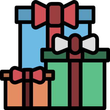 Hediye Kutusu Simgesi Simgesi PNG Yüksek Çözünürlük Şeffaf Arkaplan Vektörü İllüstrasyonu Doğum Günü Yıldönümü Yıldönümü Hediye Paketi Düz Tasarım Dijital Sanat Grafik İndirmesi