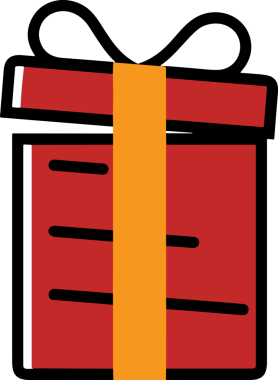 Hediye Kutusu Simgesi Simgesi PNG Yüksek Çözünürlük Şeffaf Arkaplan Vektörü İllüstrasyonu Doğum Günü Yıldönümü Yıldönümü Hediye Paketi Düz Tasarım Dijital Sanat Grafik İndirmesi