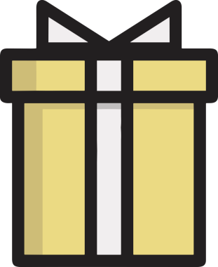 Hediye Kutusu Simgesi Simgesi PNG Yüksek Çözünürlük Şeffaf Arkaplan Vektörü İllüstrasyonu Doğum Günü Yıldönümü Yıldönümü Hediye Paketi Düz Tasarım Dijital Sanat Grafik İndirmesi