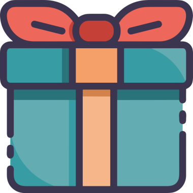 Hediye Kutusu Simgesi Simgesi PNG Yüksek Çözünürlük Şeffaf Arkaplan Vektörü İllüstrasyonu Doğum Günü Yıldönümü Yıldönümü Hediye Paketi Düz Tasarım Dijital Sanat Grafik İndirmesi