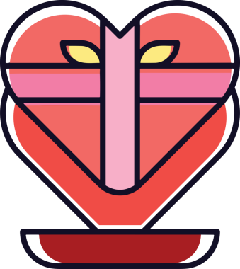 Hediye Kutusu Simgesi Simgesi PNG Yüksek Çözünürlük Şeffaf Arkaplan Vektörü İllüstrasyonu Doğum Günü Yıldönümü Yıldönümü Hediye Paketi Düz Tasarım Dijital Sanat Grafik İndirmesi