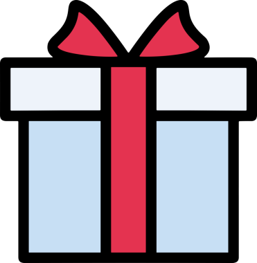 Hediye Kutusu Simgesi Simgesi PNG Yüksek Çözünürlük Şeffaf Arkaplan Vektörü İllüstrasyonu Doğum Günü Yıldönümü Yıldönümü Hediye Paketi Düz Tasarım Dijital Sanat Grafik İndirmesi