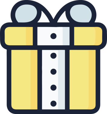 Hediye Kutusu Simgesi Simgesi PNG Yüksek Çözünürlük Şeffaf Arkaplan Vektörü İllüstrasyonu Doğum Günü Yıldönümü Yıldönümü Hediye Paketi Düz Tasarım Dijital Sanat Grafik İndirmesi