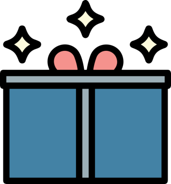 Hediye Kutusu Simgesi Simgesi PNG Yüksek Çözünürlük Şeffaf Arkaplan Vektörü İllüstrasyonu Doğum Günü Yıldönümü Yıldönümü Hediye Paketi Düz Tasarım Dijital Sanat Grafik İndirmesi