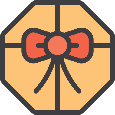 Hediye Kutusu Simgesi Simgesi PNG Yüksek Çözünürlük Şeffaf Arkaplan Vektörü İllüstrasyonu Doğum Günü Yıldönümü Yıldönümü Hediye Paketi Düz Tasarım Dijital Sanat Grafik İndirmesi