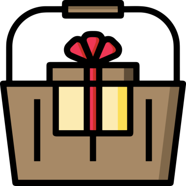Hediye Kutusu Simgesi Simgesi PNG Yüksek Çözünürlük Şeffaf Arkaplan Vektörü İllüstrasyonu Doğum Günü Yıldönümü Yıldönümü Hediye Paketi Düz Tasarım Dijital Sanat Grafik İndirmesi