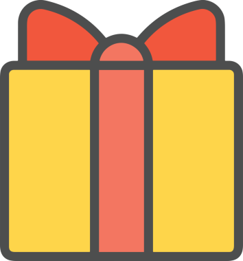 Hediye Kutusu Simgesi Simgesi PNG Yüksek Çözünürlük Şeffaf Arkaplan Vektörü İllüstrasyonu Doğum Günü Yıldönümü Yıldönümü Hediye Paketi Düz Tasarım Dijital Sanat Grafik İndirmesi