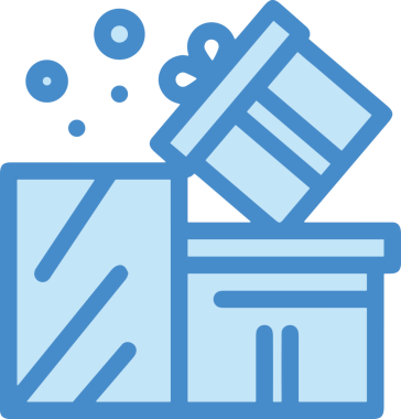 Hediye Kutusu Simgesi Simgesi PNG Yüksek Çözünürlük Şeffaf Arkaplan Vektörü İllüstrasyonu Doğum Günü Yıldönümü Yıldönümü Hediye Paketi Düz Tasarım Dijital Sanat Grafik İndirmesi