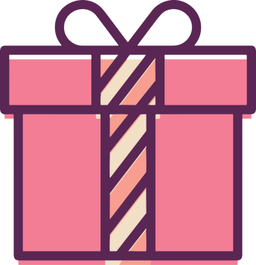 Hediye Kutusu Simgesi Simgesi PNG Yüksek Çözünürlük Şeffaf Arkaplan Vektörü İllüstrasyonu Doğum Günü Yıldönümü Yıldönümü Hediye Paketi Düz Tasarım Dijital Sanat Grafik İndirmesi