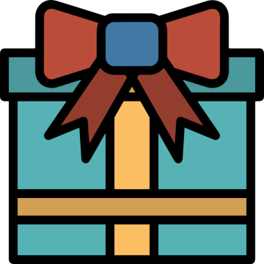 Hediye Kutusu Simgesi Simgesi PNG Yüksek Çözünürlük Şeffaf Arkaplan Vektörü İllüstrasyonu Doğum Günü Yıldönümü Yıldönümü Hediye Paketi Düz Tasarım Dijital Sanat Grafik İndirmesi