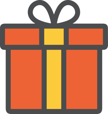 Hediye Kutusu Simgesi Simgesi PNG Yüksek Çözünürlük Şeffaf Arkaplan Vektörü İllüstrasyonu Doğum Günü Yıldönümü Yıldönümü Hediye Paketi Düz Tasarım Dijital Sanat Grafik İndirmesi
