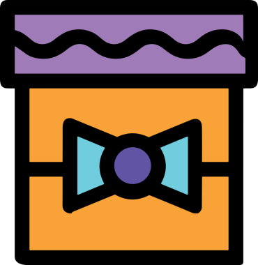 Hediye Kutusu Simgesi Simgesi PNG Yüksek Çözünürlük Şeffaf Arkaplan Vektörü İllüstrasyonu Doğum Günü Yıldönümü Yıldönümü Hediye Paketi Düz Tasarım Dijital Sanat Grafik İndirmesi