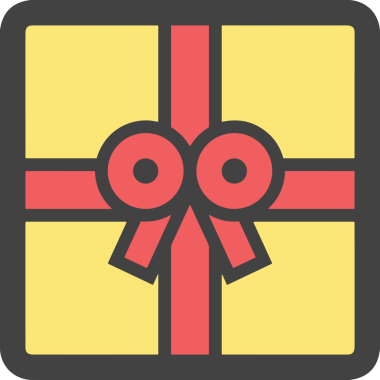 Hediye Kutusu Simgesi Simgesi PNG Yüksek Çözünürlük Şeffaf Arkaplan Vektörü İllüstrasyonu Doğum Günü Yıldönümü Yıldönümü Hediye Paketi Düz Tasarım Dijital Sanat Grafik İndirmesi