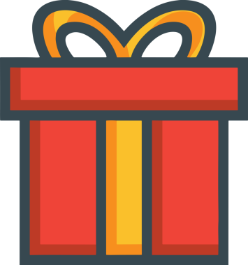 Hediye Kutusu Simgesi Simgesi PNG Yüksek Çözünürlük Şeffaf Arkaplan Vektörü İllüstrasyonu Doğum Günü Yıldönümü Yıldönümü Hediye Paketi Düz Tasarım Dijital Sanat Grafik İndirmesi