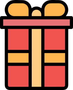 Hediye Kutusu Simgesi Simgesi PNG Yüksek Çözünürlük Şeffaf Arkaplan Vektörü İllüstrasyonu Doğum Günü Yıldönümü Yıldönümü Hediye Paketi Düz Tasarım Dijital Sanat Grafik İndirmesi