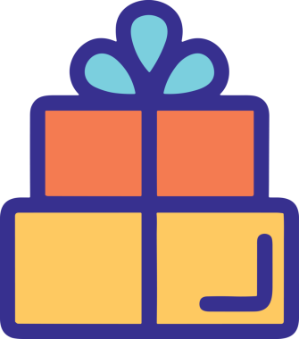 Hediye Kutusu Simgesi Simgesi PNG Yüksek Çözünürlük Şeffaf Arkaplan Vektörü İllüstrasyonu Doğum Günü Yıldönümü Yıldönümü Hediye Paketi Düz Tasarım Dijital Sanat Grafik İndirmesi