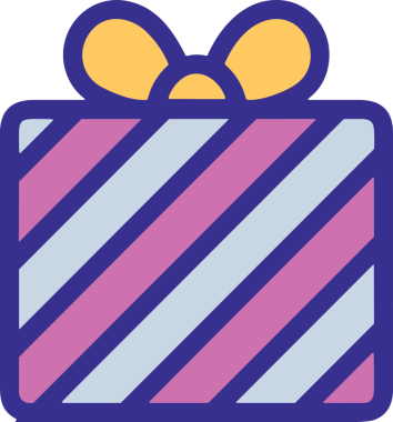 Hediye Kutusu Simgesi Simgesi PNG Yüksek Çözünürlük Şeffaf Arkaplan Vektörü İllüstrasyonu Doğum Günü Yıldönümü Yıldönümü Hediye Paketi Düz Tasarım Dijital Sanat Grafik İndirmesi