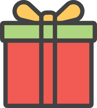 Hediye Kutusu Simgesi Simgesi PNG Yüksek Çözünürlük Şeffaf Arkaplan Vektörü İllüstrasyonu Doğum Günü Yıldönümü Yıldönümü Hediye Paketi Düz Tasarım Dijital Sanat Grafik İndirmesi