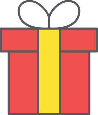 Hediye Kutusu Simgesi Simgesi PNG Yüksek Çözünürlük Şeffaf Arkaplan Vektörü İllüstrasyonu Doğum Günü Yıldönümü Yıldönümü Hediye Paketi Düz Tasarım Dijital Sanat Grafik İndirmesi