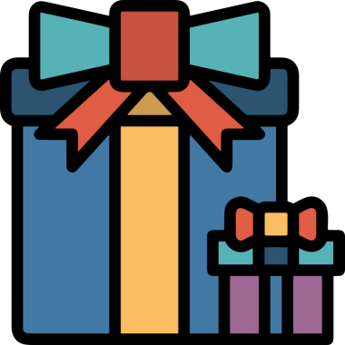 Hediye Kutusu Simgesi Simgesi PNG Yüksek Çözünürlük Şeffaf Arkaplan Vektörü İllüstrasyonu Doğum Günü Yıldönümü Yıldönümü Hediye Paketi Düz Tasarım Dijital Sanat Grafik İndirmesi