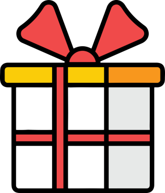 Hediye Kutusu Simgesi Simgesi PNG Yüksek Çözünürlük Şeffaf Arkaplan Vektörü İllüstrasyonu Doğum Günü Yıldönümü Yıldönümü Hediye Paketi Düz Tasarım Dijital Sanat Grafik İndirmesi