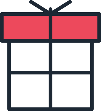 Hediye Kutusu Simgesi Simgesi PNG Yüksek Çözünürlük Şeffaf Arkaplan Vektörü İllüstrasyonu Doğum Günü Yıldönümü Yıldönümü Hediye Paketi Düz Tasarım Dijital Sanat Grafik İndirmesi