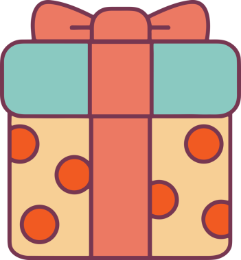 Hediye Kutusu Simgesi Simgesi PNG Yüksek Çözünürlük Şeffaf Arkaplan Vektörü İllüstrasyonu Doğum Günü Yıldönümü Yıldönümü Hediye Paketi Düz Tasarım Dijital Sanat Grafik İndirmesi