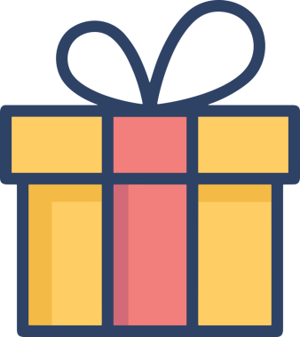 Hediye Kutusu Simgesi Simgesi PNG Yüksek Çözünürlük Şeffaf Arkaplan Vektörü İllüstrasyonu Doğum Günü Yıldönümü Yıldönümü Hediye Paketi Düz Tasarım Dijital Sanat Grafik İndirmesi