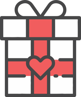 Hediye Kutusu Simgesi Simgesi PNG Yüksek Çözünürlük Şeffaf Arkaplan Vektörü İllüstrasyonu Doğum Günü Yıldönümü Yıldönümü Hediye Paketi Düz Tasarım Dijital Sanat Grafik İndirmesi