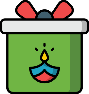 Hediye Kutusu Simgesi Simgesi PNG Yüksek Çözünürlük Şeffaf Arkaplan Vektörü İllüstrasyonu Doğum Günü Yıldönümü Yıldönümü Hediye Paketi Düz Tasarım Dijital Sanat Grafik İndirmesi