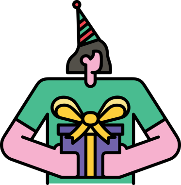 Hediye Kutusu Simgesi Simgesi PNG Yüksek Çözünürlük Şeffaf Arkaplan Vektörü İllüstrasyonu Doğum Günü Yıldönümü Yıldönümü Hediye Paketi Düz Tasarım Dijital Sanat Grafik İndirmesi