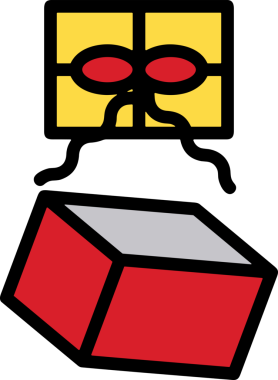 Hediye Kutusu Simgesi Simgesi PNG Yüksek Çözünürlük Şeffaf Arkaplan Vektörü İllüstrasyonu Doğum Günü Yıldönümü Yıldönümü Hediye Paketi Düz Tasarım Dijital Sanat Grafik İndirmesi