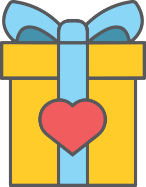 Hediye Kutusu Simgesi Simgesi PNG Yüksek Çözünürlük Şeffaf Arkaplan Vektörü İllüstrasyonu Doğum Günü Yıldönümü Yıldönümü Hediye Paketi Düz Tasarım Dijital Sanat Grafik İndirmesi