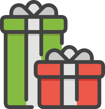 Hediye Kutusu Simgesi Simgesi PNG Yüksek Çözünürlük Şeffaf Arkaplan Vektörü İllüstrasyonu Doğum Günü Yıldönümü Yıldönümü Hediye Paketi Düz Tasarım Dijital Sanat Grafik İndirmesi