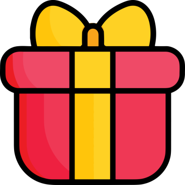 Hediye Kutusu Simgesi Simgesi PNG Yüksek Çözünürlük Şeffaf Arkaplan Vektörü İllüstrasyonu Doğum Günü Yıldönümü Yıldönümü Hediye Paketi Düz Tasarım Dijital Sanat Grafik İndirmesi