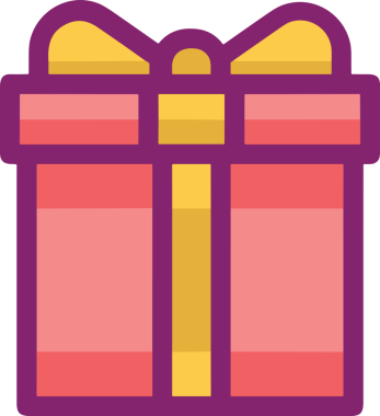 Hediye Kutusu Simgesi Simgesi PNG Yüksek Çözünürlük Şeffaf Arkaplan Vektörü İllüstrasyonu Doğum Günü Yıldönümü Yıldönümü Hediye Paketi Düz Tasarım Dijital Sanat Grafik İndirmesi