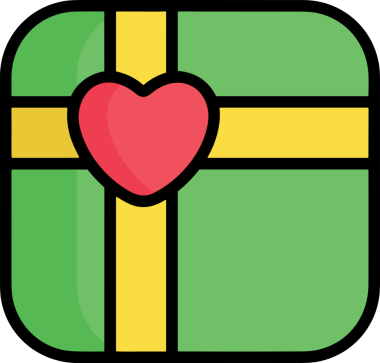 Hediye Kutusu Simgesi Simgesi PNG Yüksek Çözünürlük Şeffaf Arkaplan Vektörü İllüstrasyonu Doğum Günü Yıldönümü Yıldönümü Hediye Paketi Düz Tasarım Dijital Sanat Grafik İndirmesi