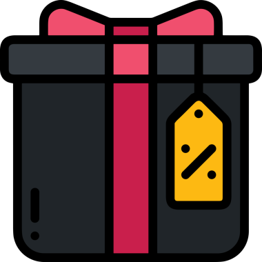 Hediye Kutusu Simgesi Simgesi PNG Yüksek Çözünürlük Şeffaf Arkaplan Vektörü İllüstrasyonu Doğum Günü Yıldönümü Yıldönümü Hediye Paketi Düz Tasarım Dijital Sanat Grafik İndirmesi