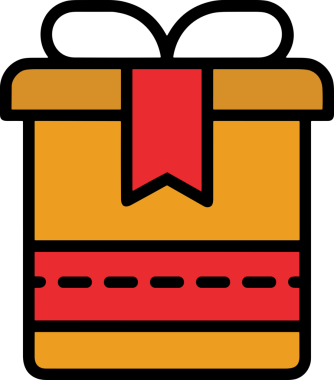 Hediye Kutusu Simgesi Simgesi PNG Yüksek Çözünürlük Şeffaf Arkaplan Vektörü İllüstrasyonu Doğum Günü Yıldönümü Yıldönümü Hediye Paketi Düz Tasarım Dijital Sanat Grafik İndirmesi
