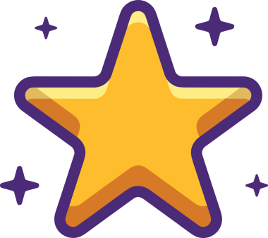 Yıldız renkli ikon sembolü png format vektör illüstrasyon grafik element tasarımı soyut dekoratif canlı estetik modern minimalist parlak gökkuşağı gradyan parlak ışık tarzı eşsiz sanatsal dijital tasarım