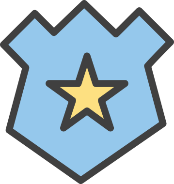 Yıldız renkli ikon sembolü png format vektör illüstrasyon grafik element tasarımı soyut dekoratif canlı estetik modern minimalist parlak gökkuşağı gradyan parlak ışık tarzı eşsiz sanatsal dijital tasarım