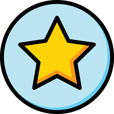 Yıldız renkli ikon sembolü png format vektör illüstrasyon grafik element tasarımı soyut dekoratif canlı estetik modern minimalist parlak gökkuşağı gradyan parlak ışık tarzı eşsiz sanatsal dijital tasarım