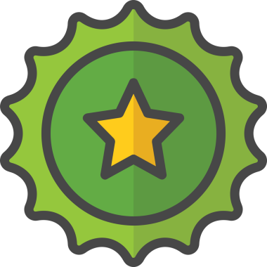 Yıldız renkli ikon sembolü png format vektör illüstrasyon grafik element tasarımı soyut dekoratif canlı estetik modern minimalist parlak gökkuşağı gradyan parlak ışık tarzı eşsiz sanatsal dijital tasarım