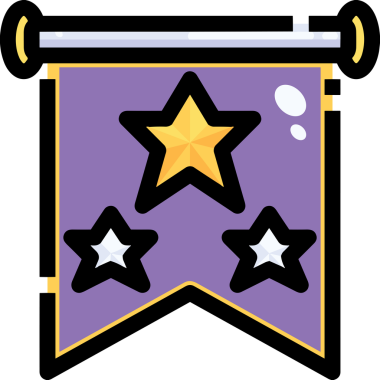 Yıldız renkli ikon sembolü png format vektör illüstrasyon grafik element tasarımı soyut dekoratif canlı estetik modern minimalist parlak gökkuşağı gradyan parlak ışık tarzı eşsiz sanatsal dijital tasarım