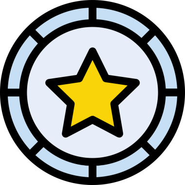 Yıldız renkli ikon sembolü png format vektör illüstrasyon grafik element tasarımı soyut dekoratif canlı estetik modern minimalist parlak gökkuşağı gradyan parlak ışık tarzı eşsiz sanatsal dijital tasarım