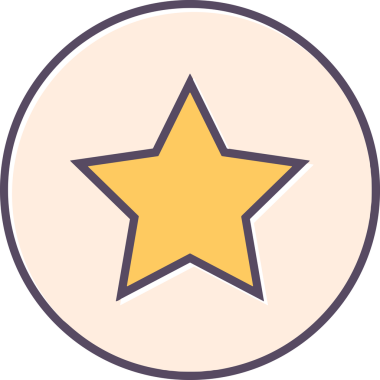 Yıldız renkli ikon sembolü png format vektör illüstrasyon grafik element tasarımı soyut dekoratif canlı estetik modern minimalist parlak gökkuşağı gradyan parlak ışık tarzı eşsiz sanatsal dijital tasarım