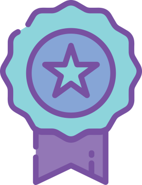 Yıldız renkli ikon sembolü png format vektör illüstrasyon grafik element tasarımı soyut dekoratif canlı estetik modern minimalist parlak gökkuşağı gradyan parlak ışık tarzı eşsiz sanatsal dijital tasarım